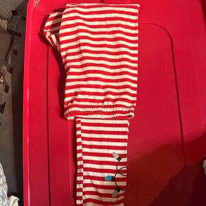 Holiday Time Red and White Striped Apparel